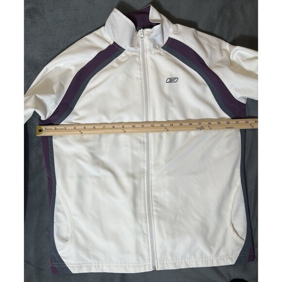 Rbk Jacket Women Large White Outdoors Transitional Easy Everyday Boatride Lounge - Picture 7 of 14